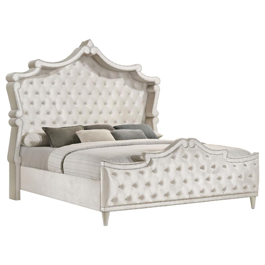 Antonella 5-piece Eastern King Bedroom Set Ivory view 3