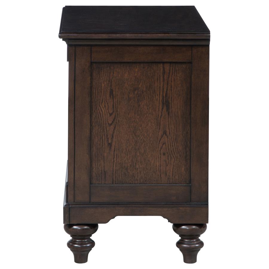Andover 1-drawer Nightstand Bedside Table Dark Oak view 5