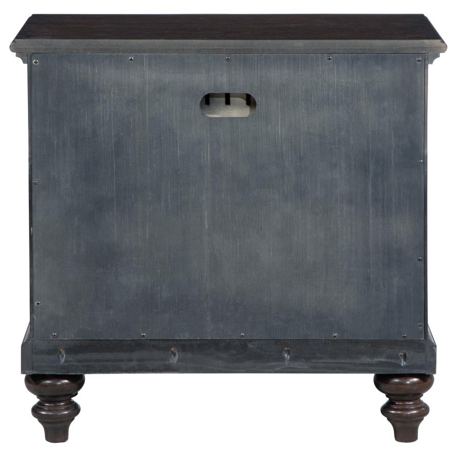 Andover 1-drawer Nightstand Bedside Table Dark Oak view 7