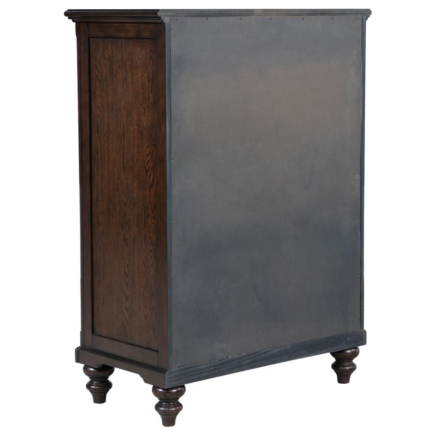 Andover 5-drawer Chest of Drawers Dark Oak view 6