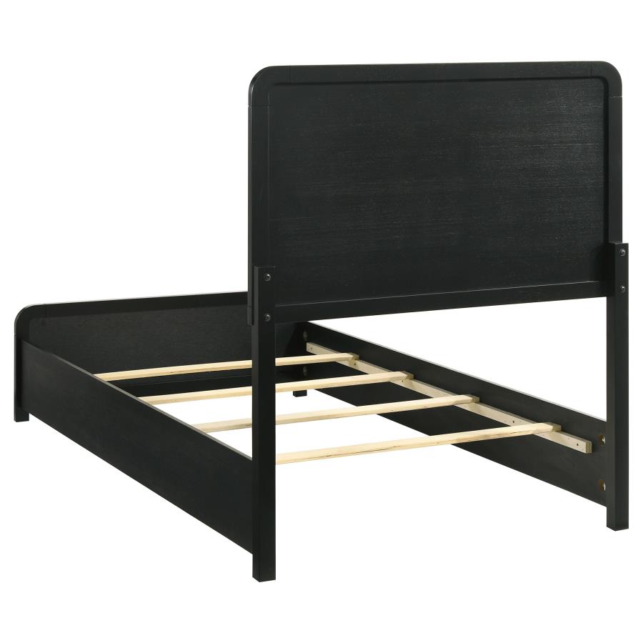 Cavelle 4-piece Twin Bedroom Set Black view 4