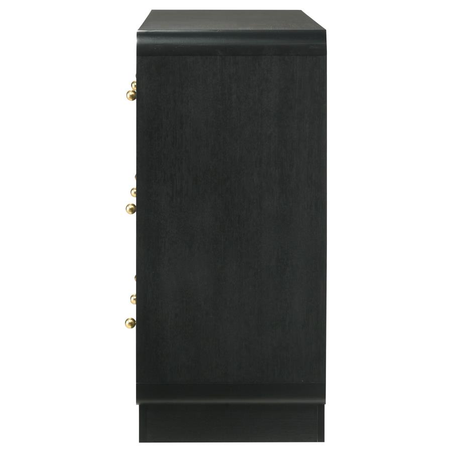 Cavelle 6-drawer Dresser Cabinet Black view 5