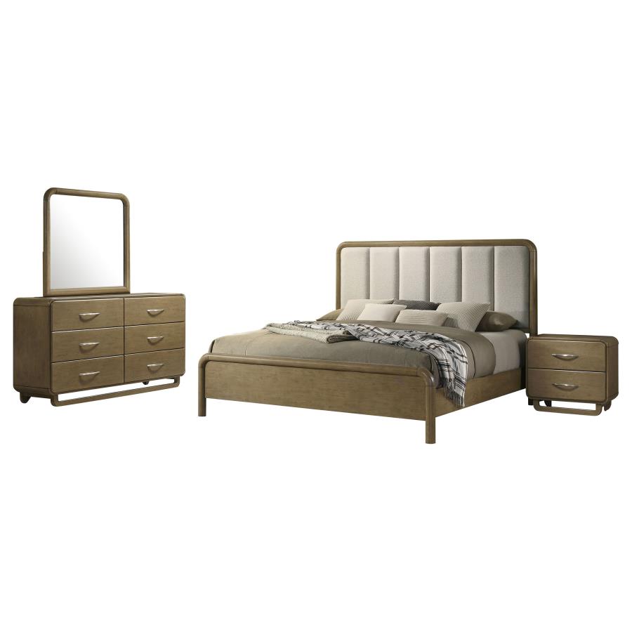Amsbury 4-piece Eastern King Bedroom Set Nutmeg view 2