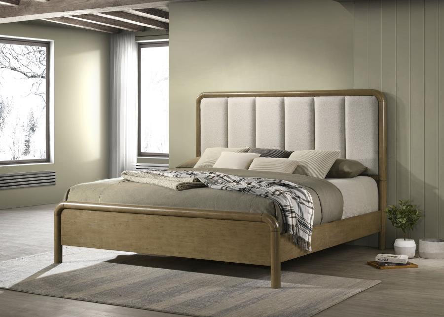 Amsbury 59-inch Upholstered Queen Bed Nutmeg view 2