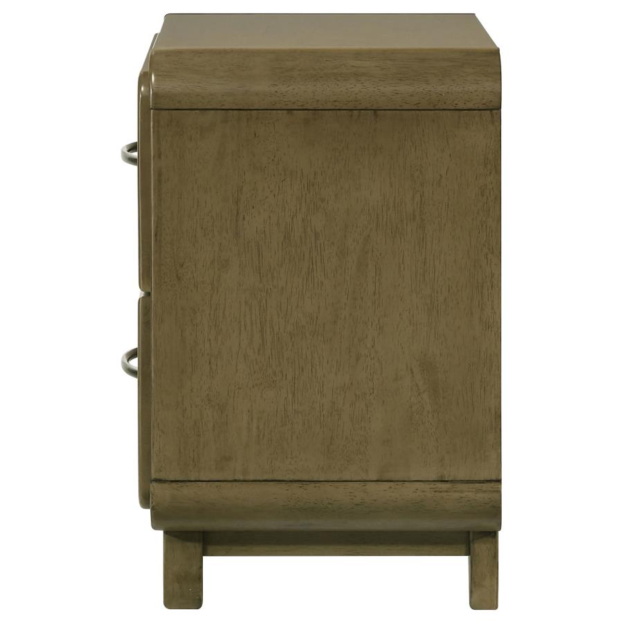 Amsbury 2-drawer Nightstand Bedside Table Nutmeg view 5