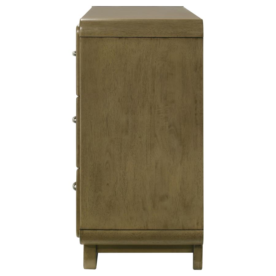 Amsbury 6-drawer Dresser Cabinet Nutmeg view 5