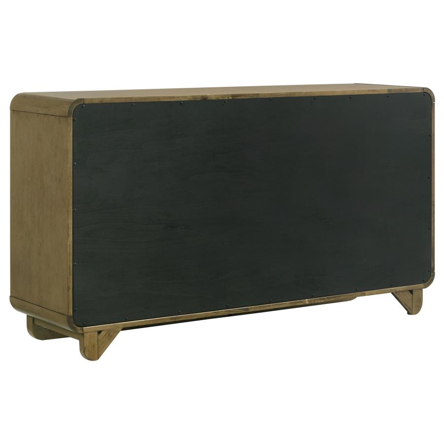 Amsbury 6-drawer Dresser Cabinet Nutmeg view 6
