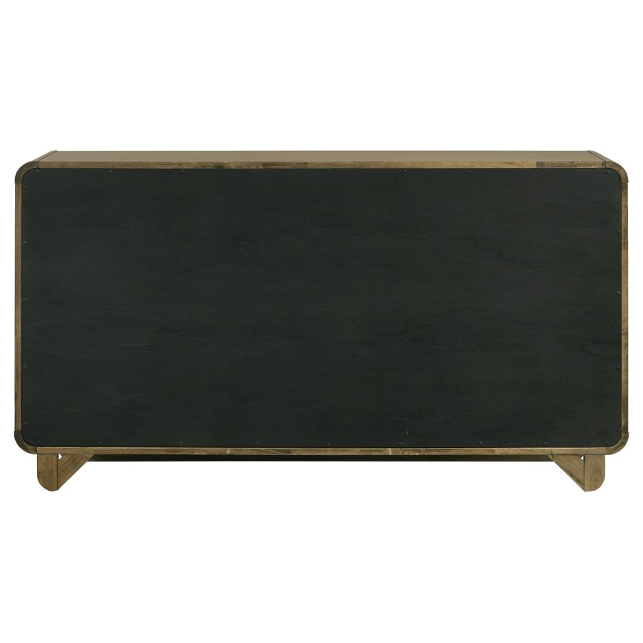 Amsbury 6-drawer Dresser Cabinet Nutmeg view 7