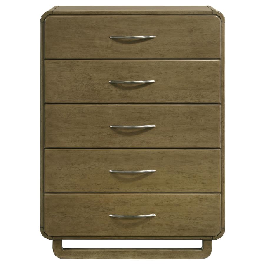 Amsbury 5-drawer Chest of Drawers Nutmeg view 3