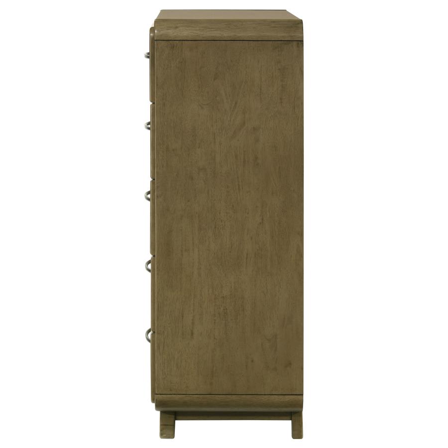 Amsbury 5-drawer Chest of Drawers Nutmeg view 5