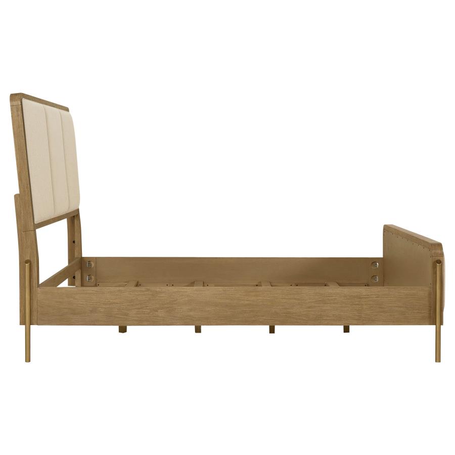 Arini 56-inch Eastern King Panel Bed Cream and Sand Wash view 5