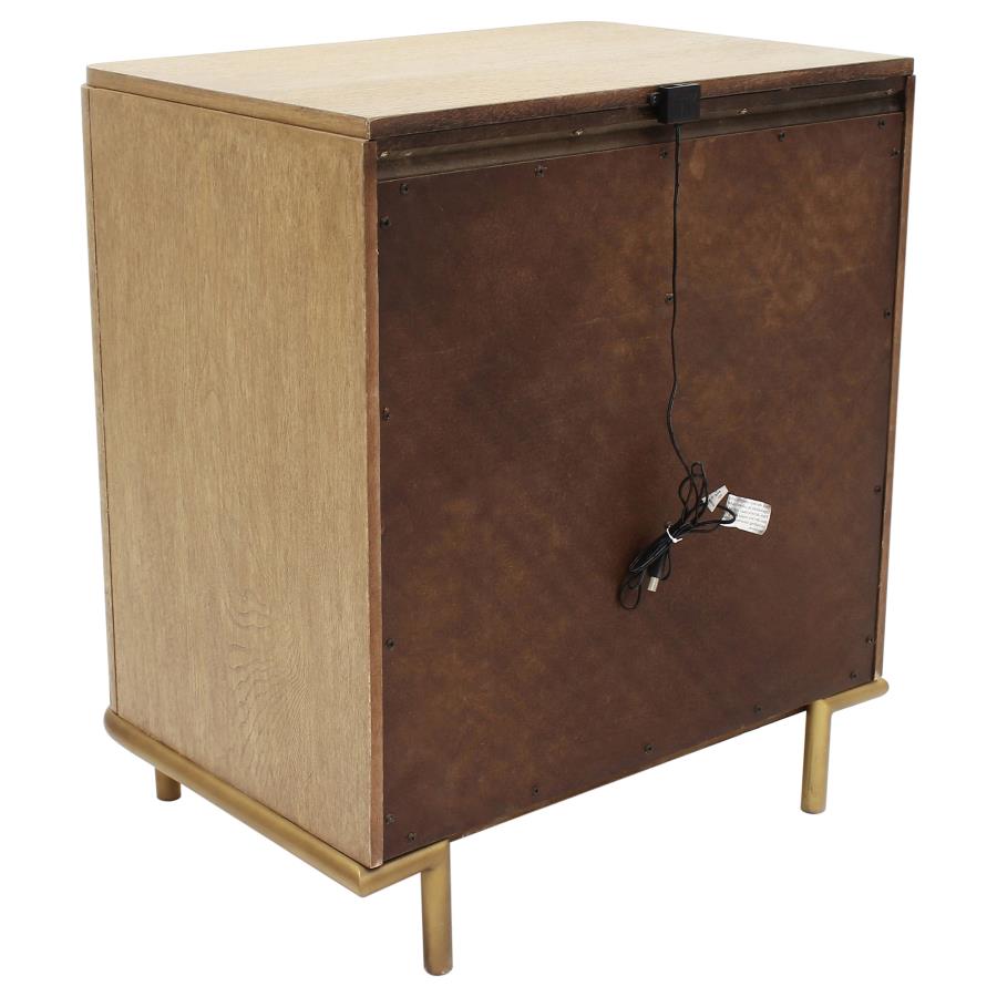Arini 3-drawer Nightstand Sand Wash view 6