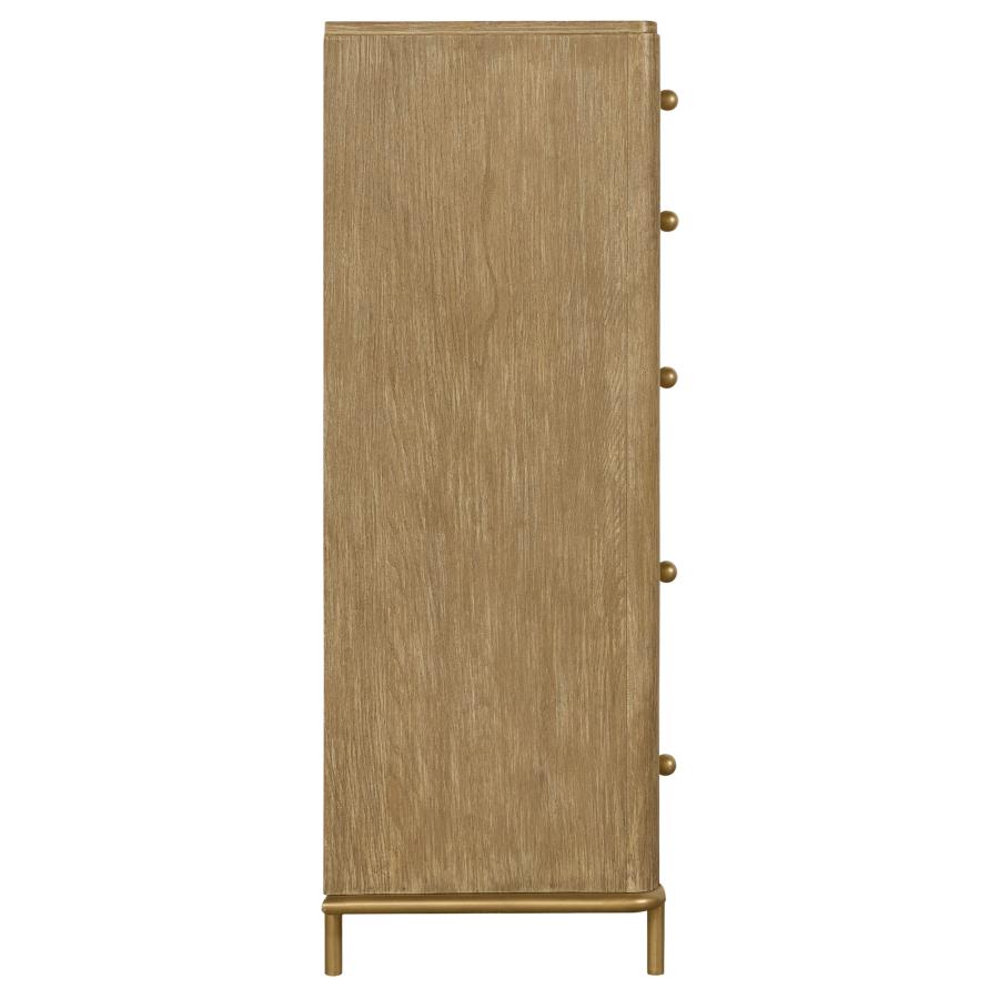 Arini 5-drawer Bedroom Chest Sand Wash view 7