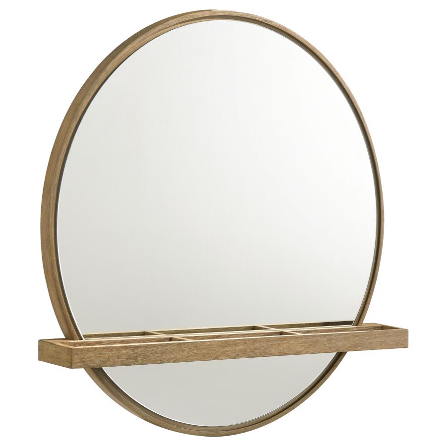 Arini 2-piece Makeup Vanity Table and Mirror Set Sand Wash view 6