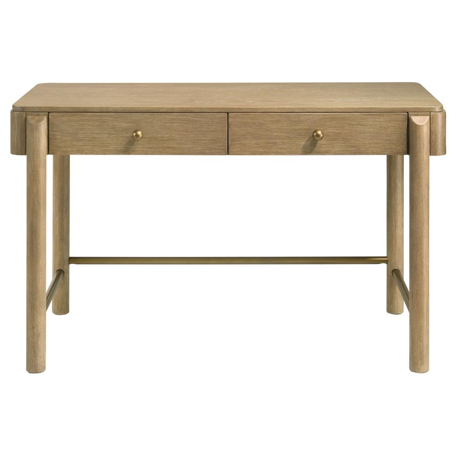 Arini 2-drawer Vanity Desk Makeup Table Sand Wash view 4