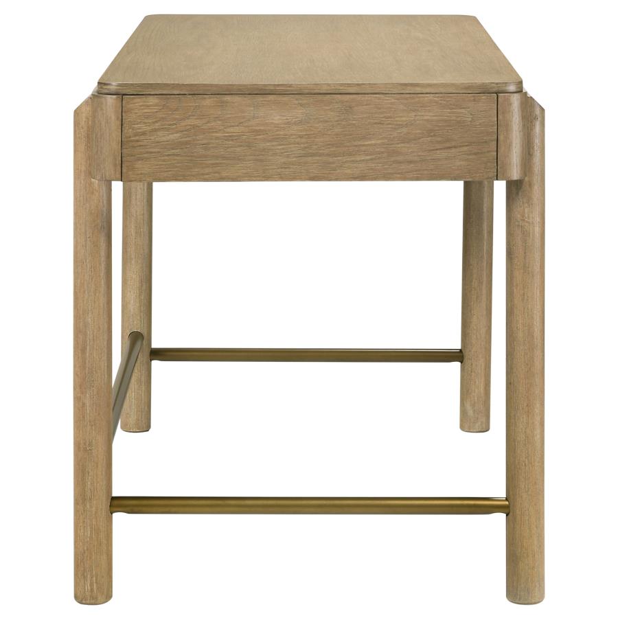 Arini 2-drawer Vanity Desk Makeup Table Sand Wash view 5