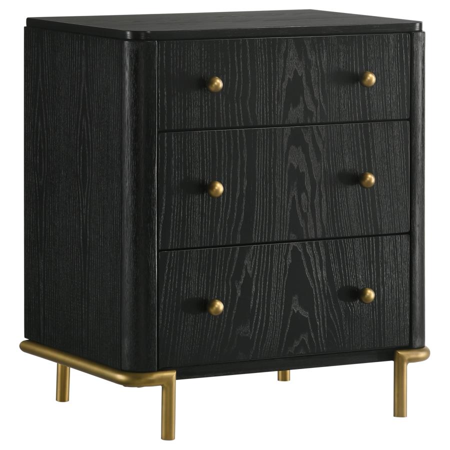 Arini 4-piece Queen Bedroom Set Cream and Black view 5