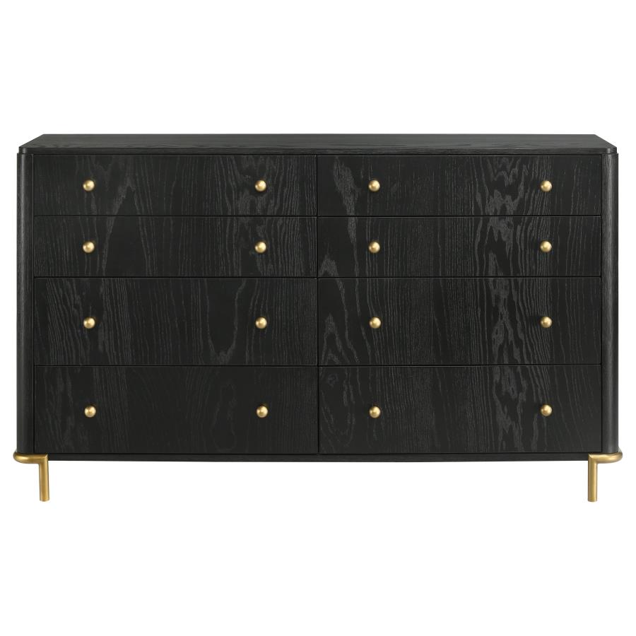 Arini 8-drawer Dresser Black view 3
