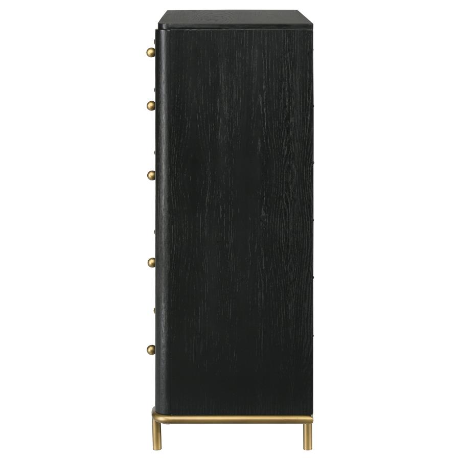 Arini 5-drawer Bedroom Chest Black view 5