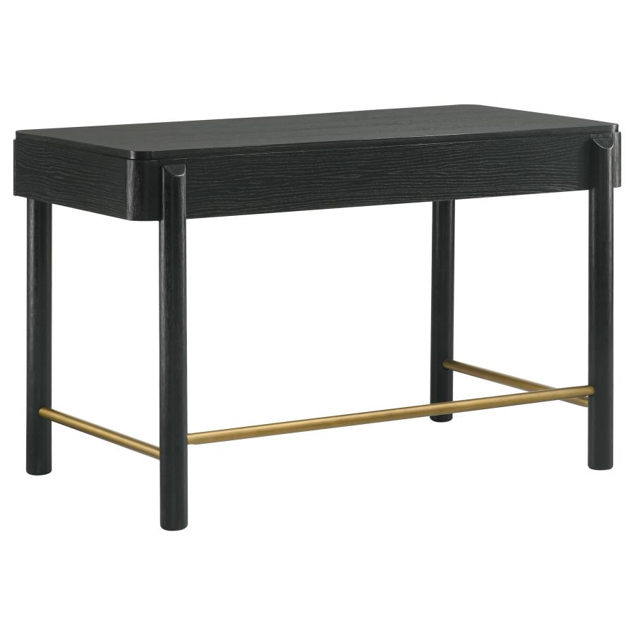 Arini 2-piece Makeup Vanity Table and Mirror Set Black view 5