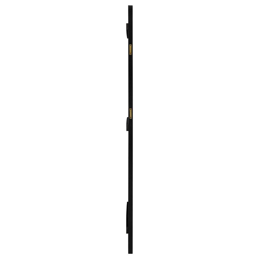 Arini Cane Weave Full Length Standing Floor Mirror Black view 5