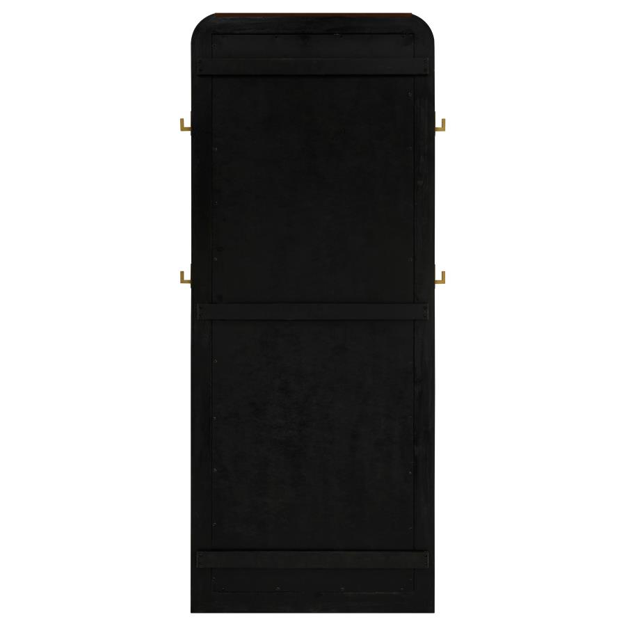 Arini Cane Weave Full Length Standing Floor Mirror Black view 7