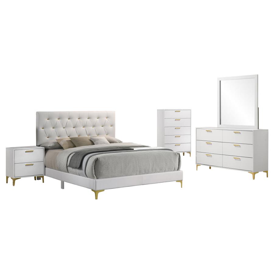 Kendall 5-piece Queen Bedroom Set White view 2