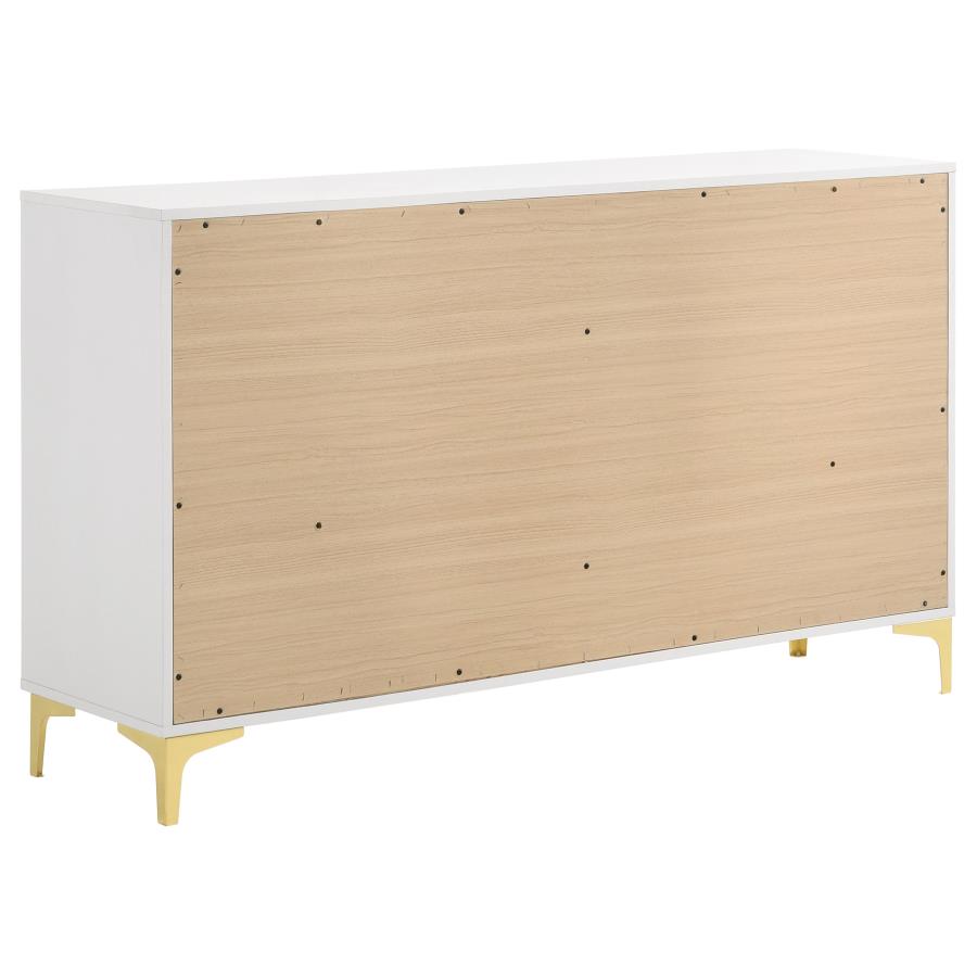 Kendall 6-drawer Dresser White view 6