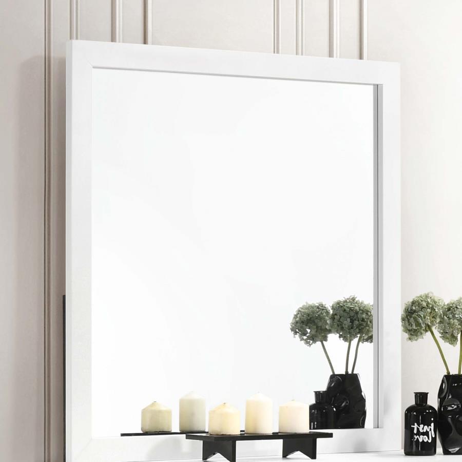 Kendall Dresser Mirror White view 2