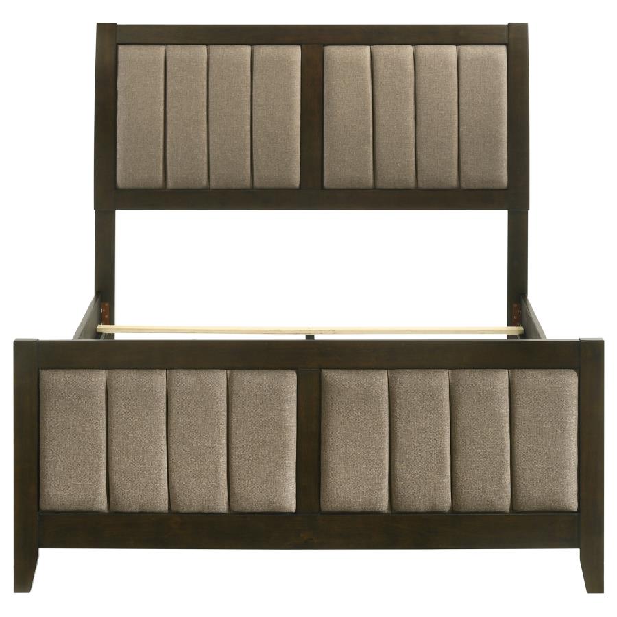 Wilkes 51-inch Upholstered Full Bed Dark Cocoa view 4
