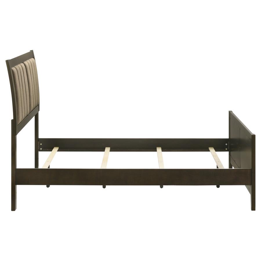 Wilkes 51-inch Upholstered Full Bed Dark Cocoa view 6