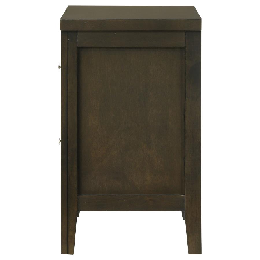 Wilkes 2-drawer Nightstand Bedside Table Dark Cocoa view 5