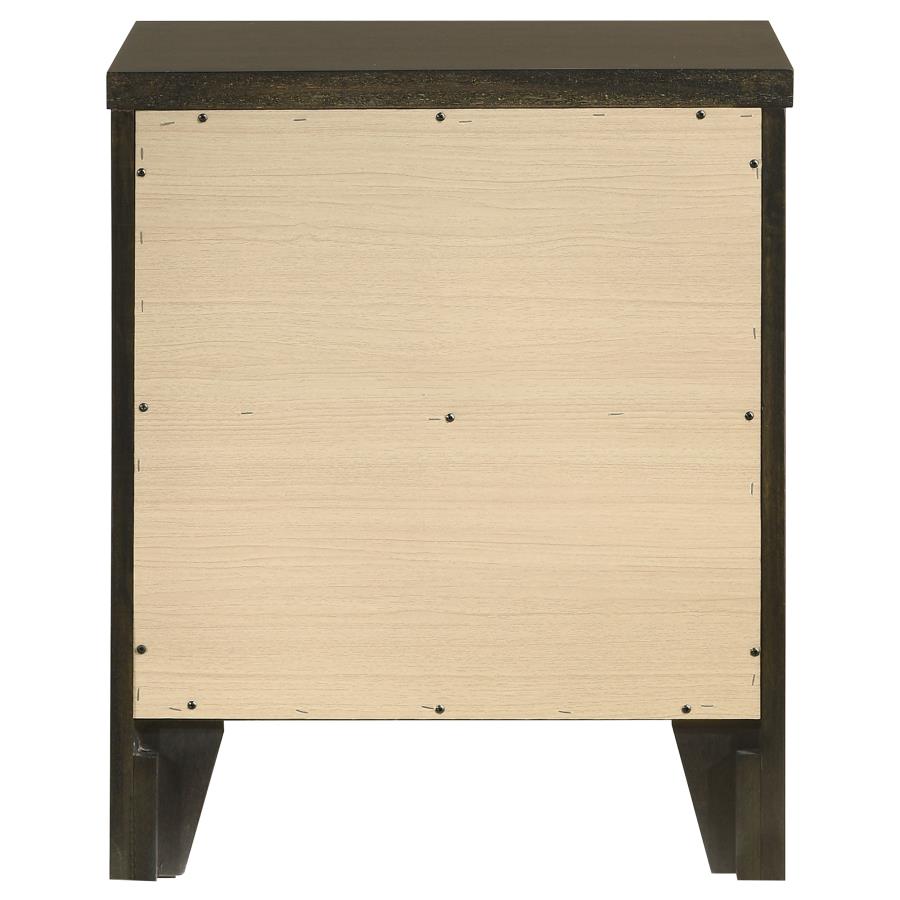 Wilkes 2-drawer Nightstand Bedside Table Dark Cocoa view 7
