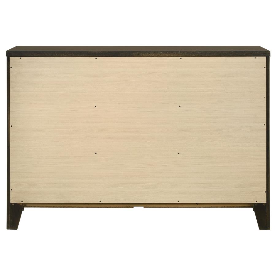 Wilkes 6-drawer Dresser Cabinet Dark Cocoa view 7