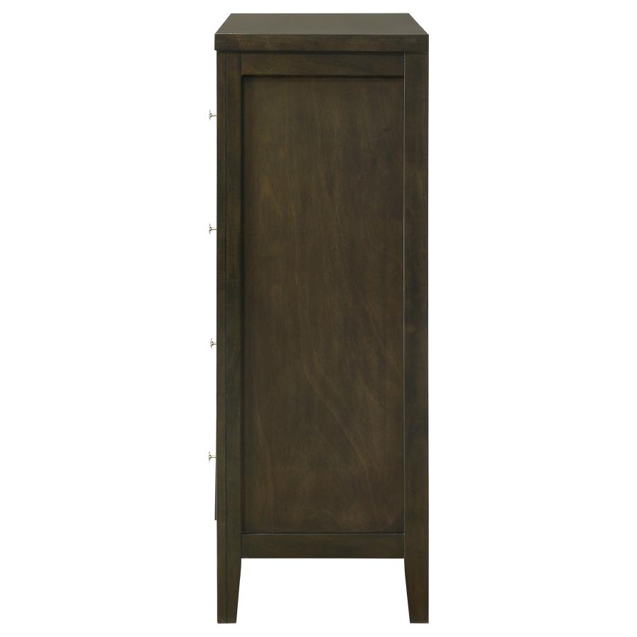 Wilkes 4-drawer Chest of Drawers Dark Cocoa view 5
