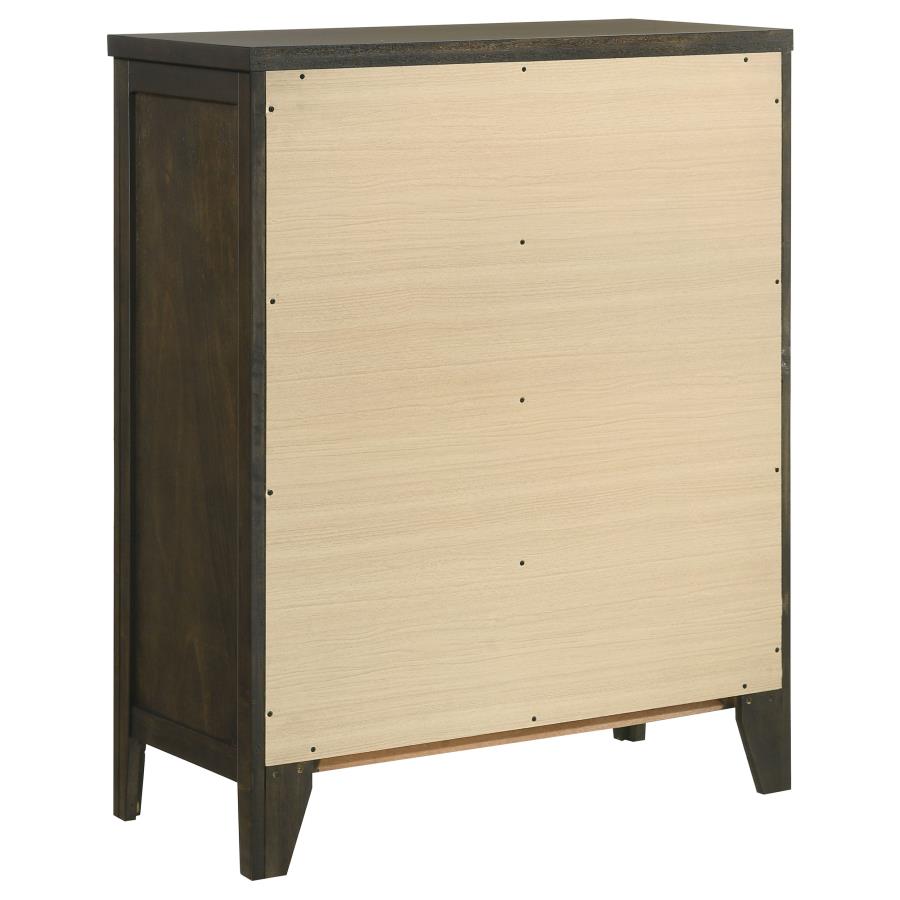 Wilkes 4-drawer Chest of Drawers Dark Cocoa view 6