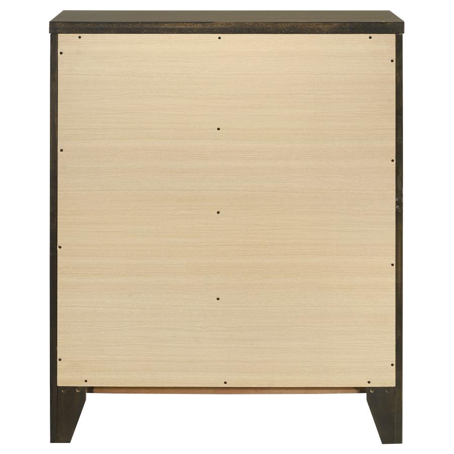 Wilkes 4-drawer Chest of Drawers Dark Cocoa view 7