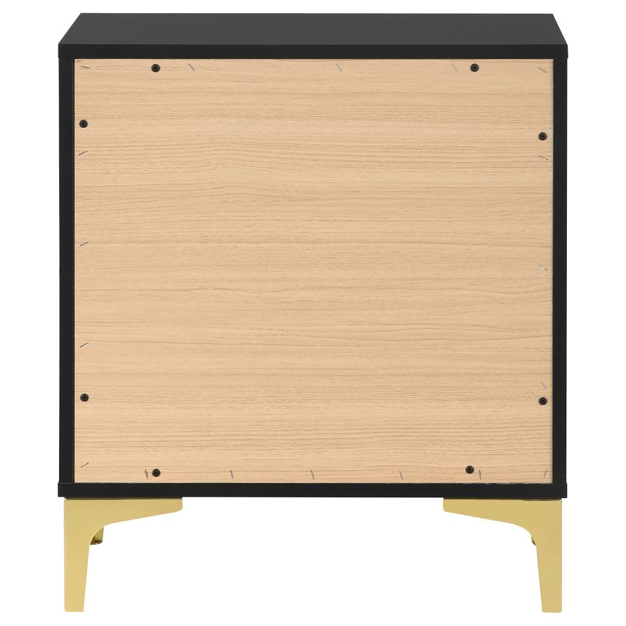 Kendall 2-drawer Nightstand Black view 7
