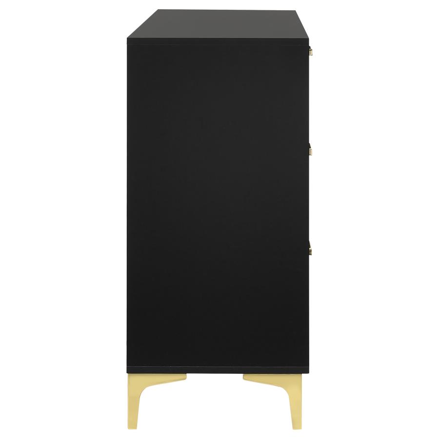 Kendall 6-drawer Dresser Black view 6