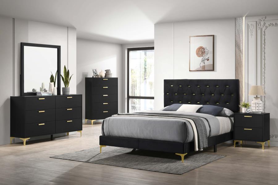 Kendall Dresser Mirror Black view 5