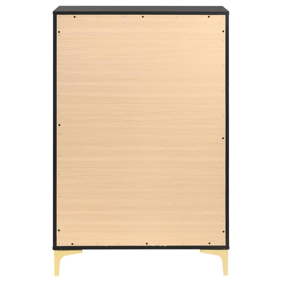 Kendall 5-drawer Bedroom Chest Black view 5