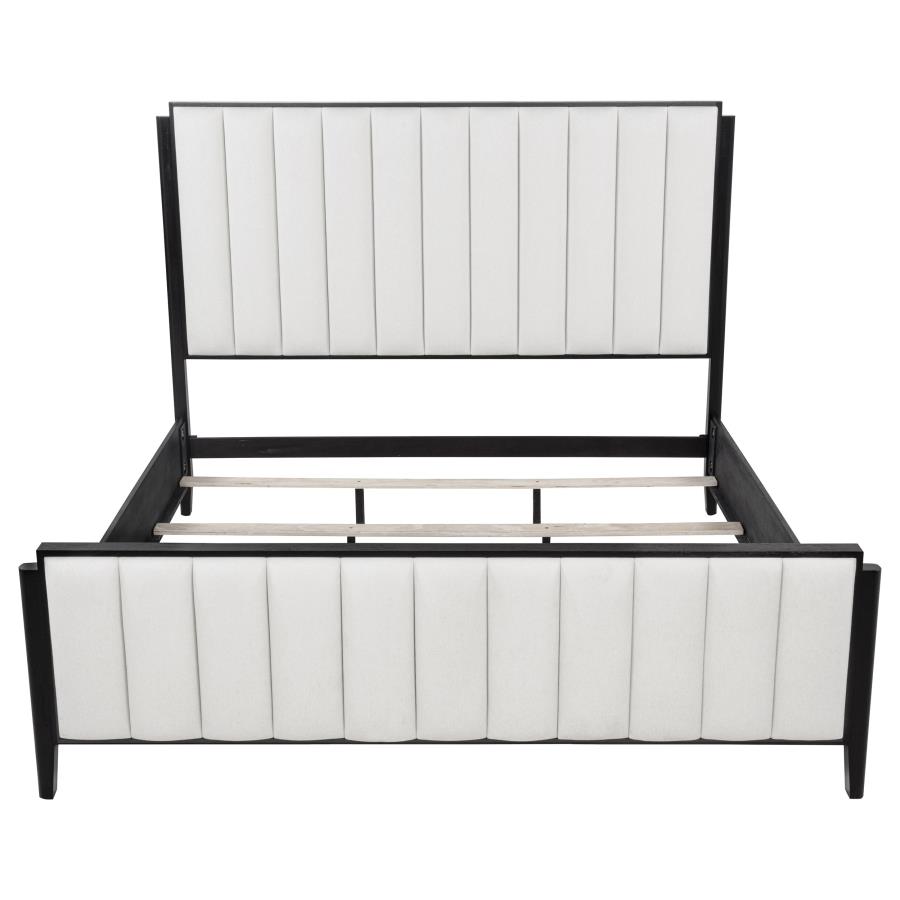 Brookmead 60-inch Upholstered Eastern King Bed Black view 4