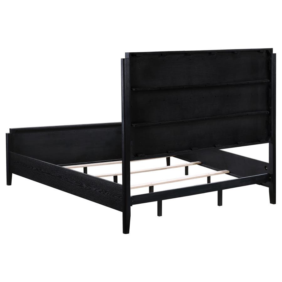 Brookmead 60-inch Upholstered Eastern King Bed Black view 5