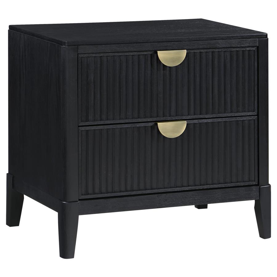 Brookmead 4-piece Upholstered Queen Bedroom Set Black view 5