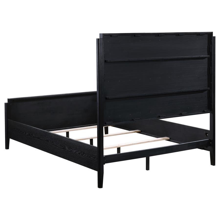 Brookmead 5-piece Upholstered Queen Bedroom Set Black view 4