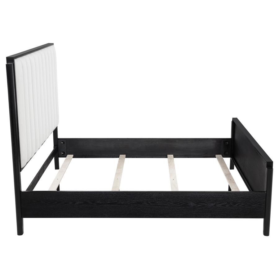 Brookmead 60-inch Upholstered Queen Bed Black view 6