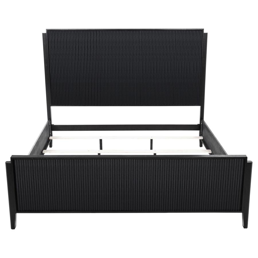 Brookmead Wood Eastern King Panel Bed Black view 4