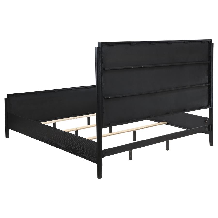 Brookmead Wood Eastern King Panel Bed Black view 5