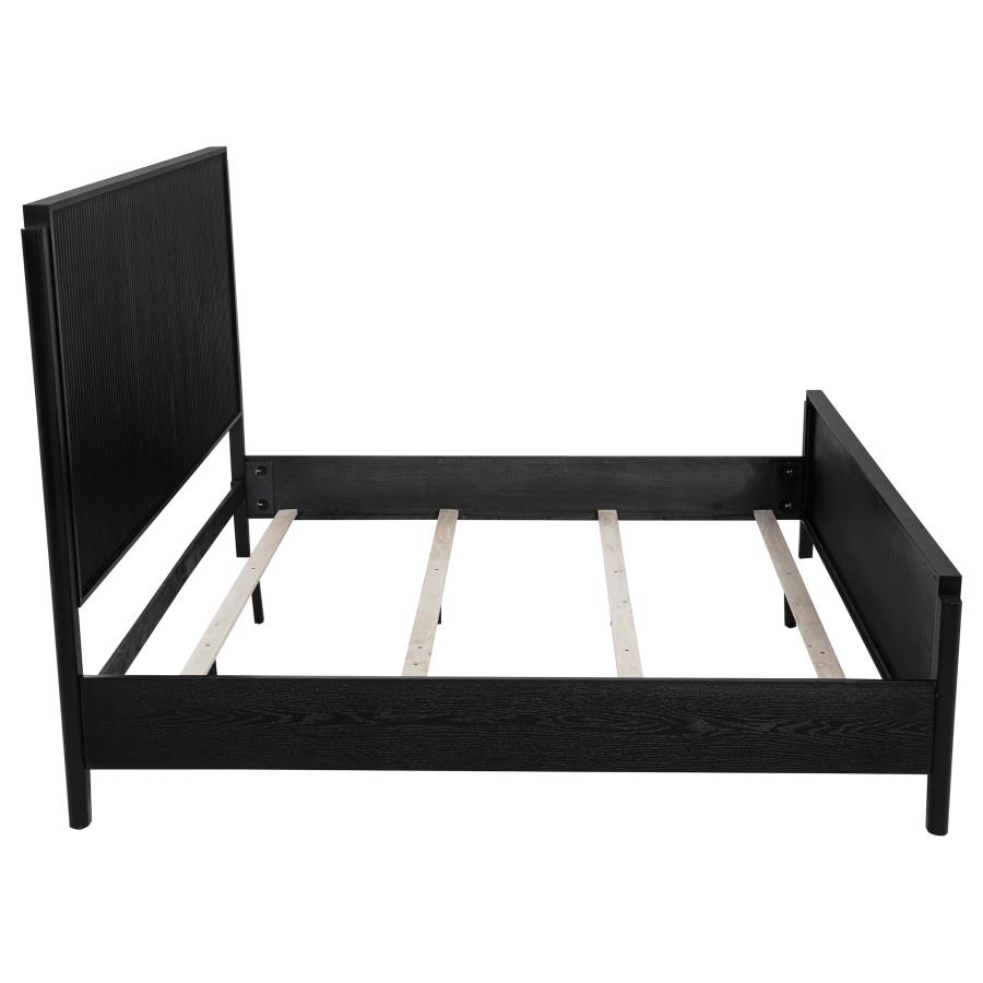 Brookmead Wood Eastern King Panel Bed Black view 6