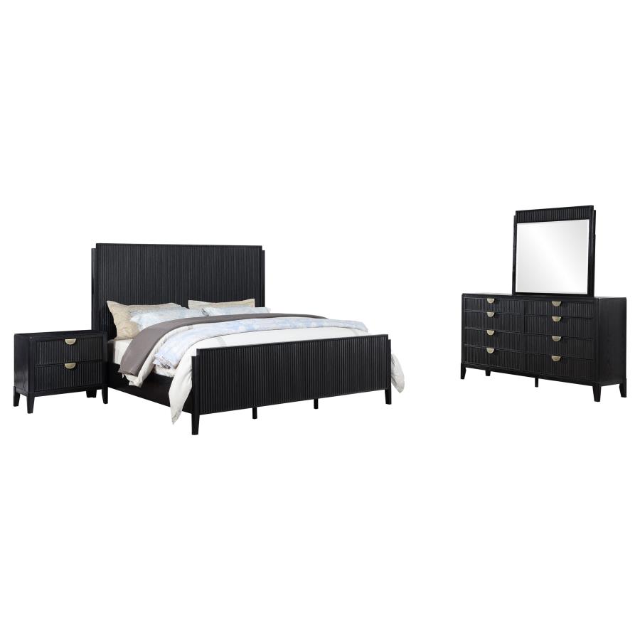 Brookmead 4-piece Queen Bedroom Set Black view 2